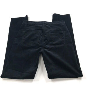 Talbots Velveteen Straight Leg 4 (Fit 30W 31L) Velour Mid Rise Pants Black MINT